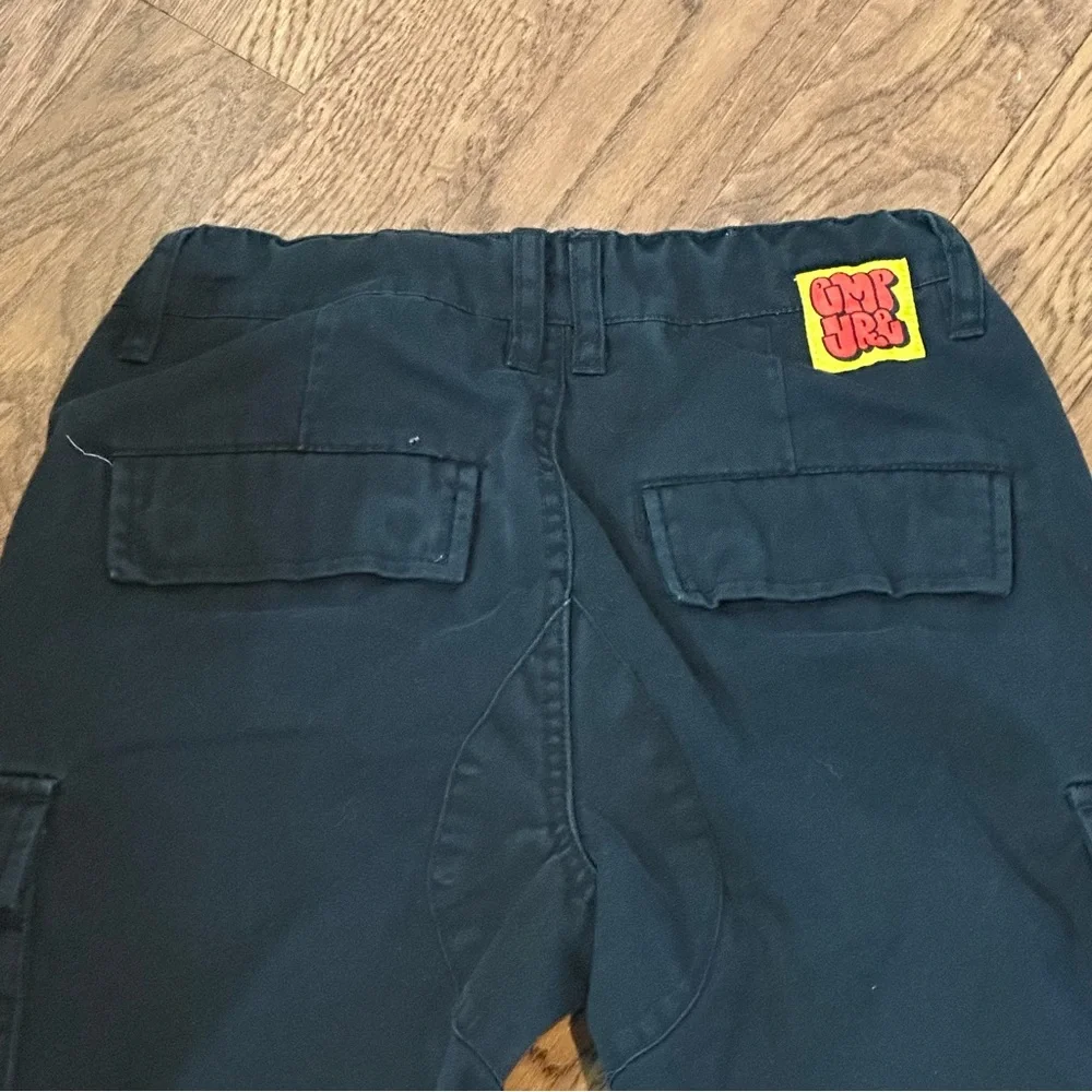 Umpyre Boys Black Cargo Pants with Adjustable Waist size 8